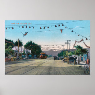 View of Idora Park from StreetOakland, CA Poster