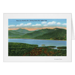 View of Indian Lake and Snowy Mountain