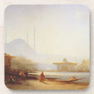View of Istanbul, 1864 (oil on canvas) Coaster