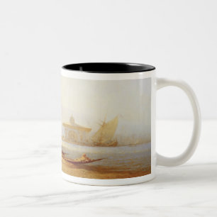 View of Istanbul, 1864 (oil on canvas) Two-Tone Coffee Mug