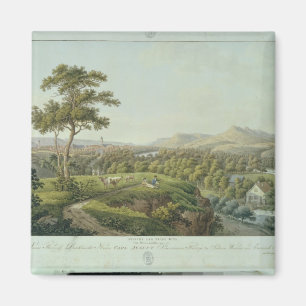 View of Jena from Rasenhuehlberg, c.1810 Magnet