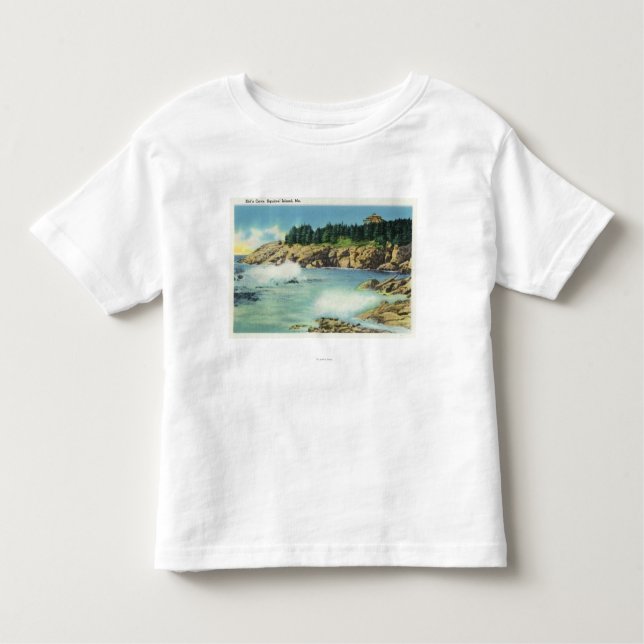 View of Kid's Cave at Squirrel Island Toddler T-Shirt (Front)