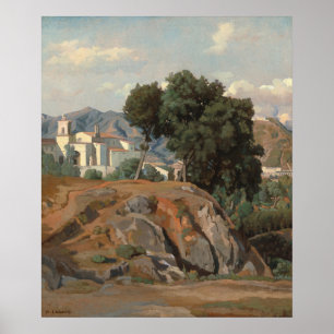 View of La Cava - Félix-Hippolyte Lanoüe Fine Art Poster