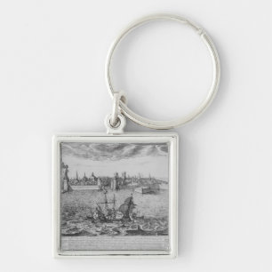 View of La Rochelle Key Ring