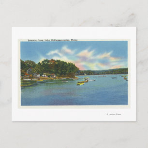 View of Lake Cobbosseecontee in Pernette Cove Postcard