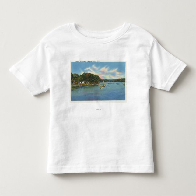 View of Lake Cobbosseecontee in Pernette Cove Toddler T-Shirt (Front)