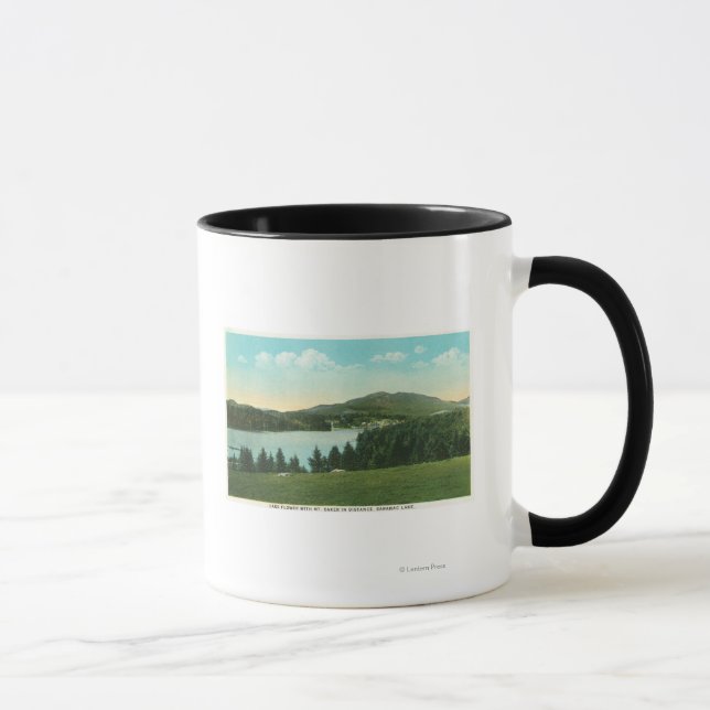 View of Lake Flower with Mt. Baker in Distance Mug (Right)
