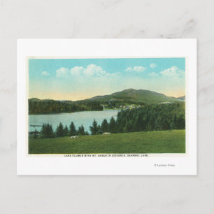 View of Lake Flower with Mt. Baker in Distance Postcard