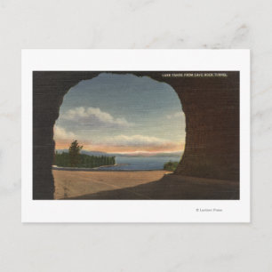 View of Lake from Cave Rock Tunnel Postcard