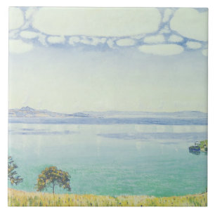 View of Lake Leman from Chexbres, 1905 Ceramic Tile