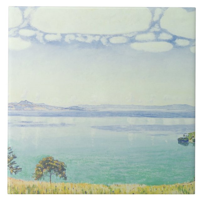 View of Lake Leman from Chexbres, 1905 Ceramic Tile (Front)