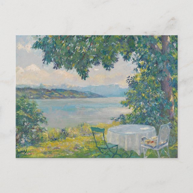 View of Lake Starnberg | Edward Cucuel Postcard (Front)