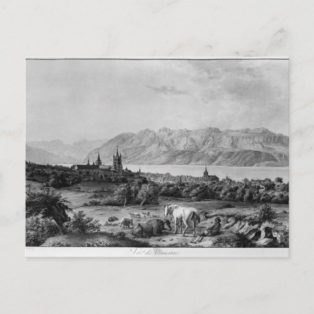 View of Lausanne Postcard (Front)