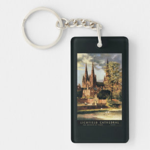 View of Lichfield Cathedral Key Ring