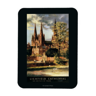 View of Lichfield Cathedral Magnet