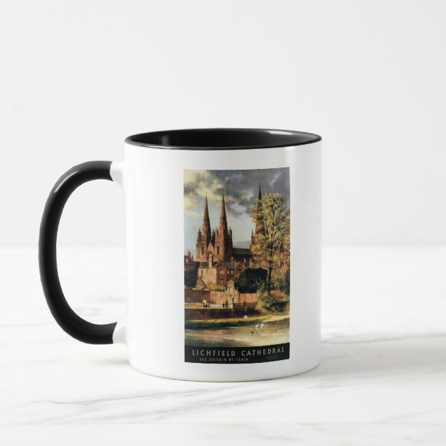 View of Lichfield Cathedral Mug (Left)