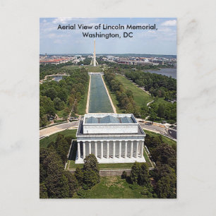 View of Lincoln Memorial Washington DC Sympathy Postcard