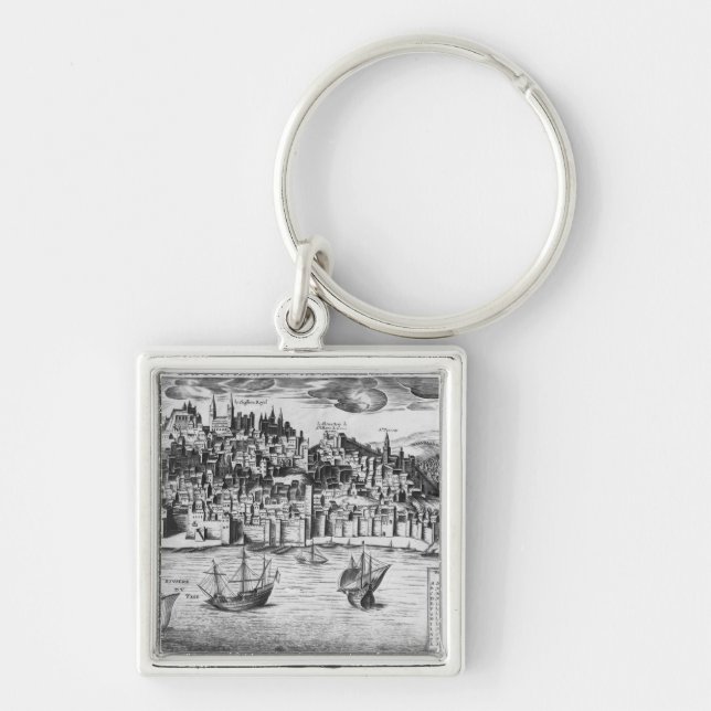 View of Lisbon Key Ring (Front)