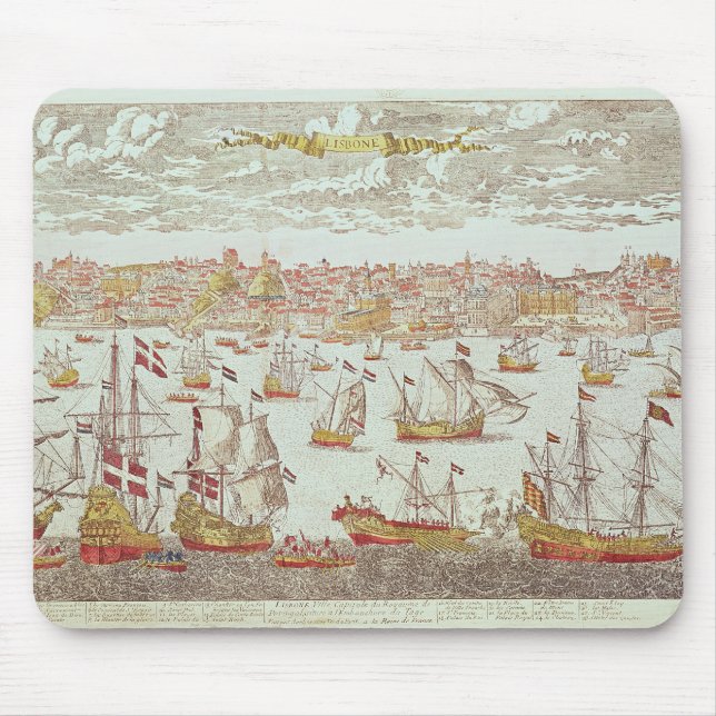 View of Lisbon Mouse Pad (Front)