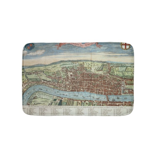 View of London, c.1560 Bath Mat (Front)