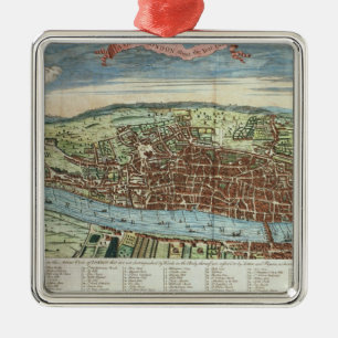 View of London, c.1560 Metal Ornament