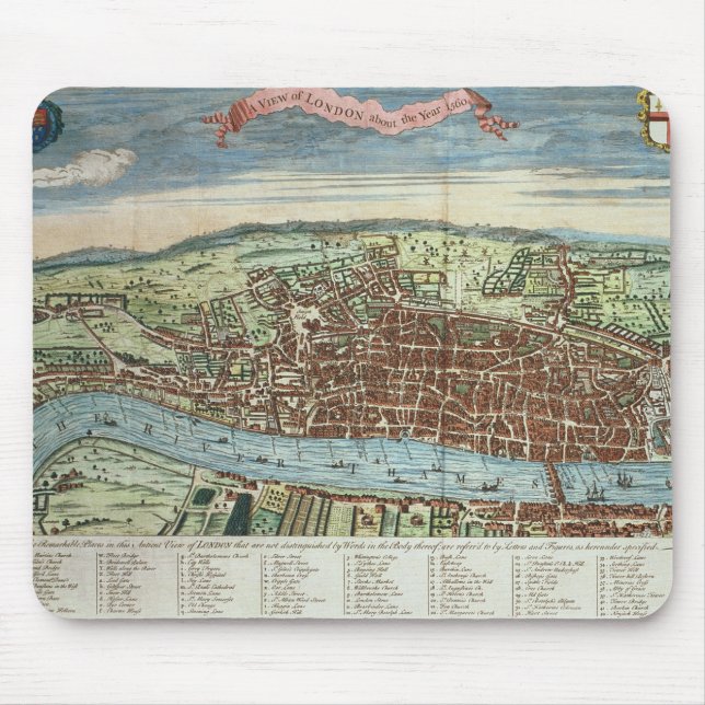 View of London, c.1560 Mouse Pad (Front)