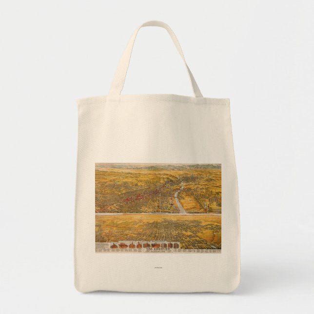 View Of Los Angeles, 1894 Tote Bag (Front)