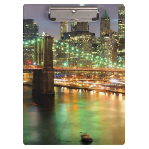 View of Lower Manhattan and the Brooklyn Bridge Clipboard