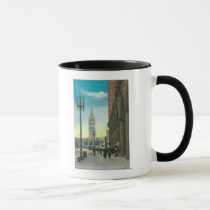 View of Lower Market St showing Ferry Tower Mug