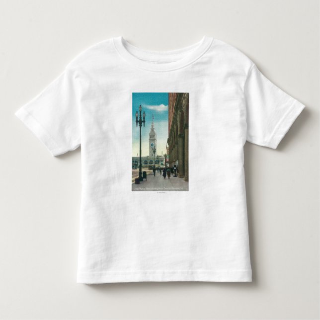 View of Lower Market St showing Ferry Tower Toddler T-Shirt (Front)