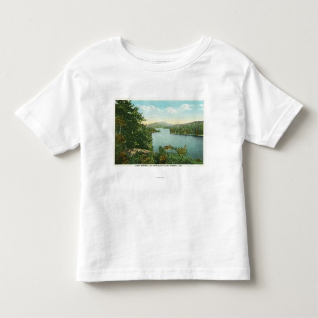 View of Lower Saranac Lake from Bluff Island Toddler T-Shirt (Front)
