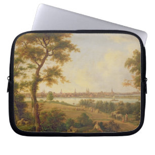 View of Lubeck, 1869 (oil on canvas) Laptop Sleeve