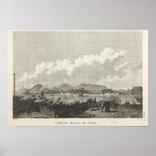 View of Macao in China Poster