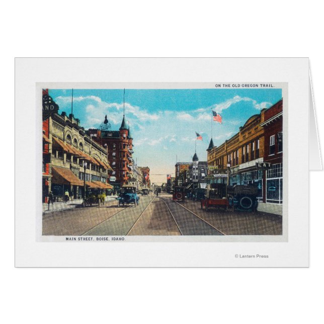 View of Main Street with Model-T Ford Cars (Front Horizontal)