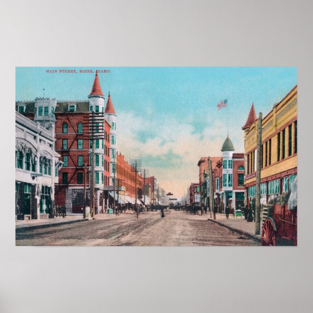 View of Main StreetBoise, ID Poster (Front)