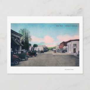 View of Main StreetLakeport, CA Postcard