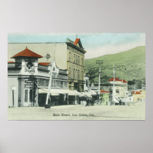 View of Main StreetLos Gatos, CA Poster