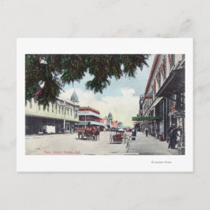 View of Main StreetVisalia, CA Postcard
