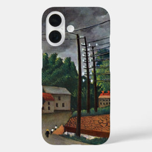 View of Malakoff by Henri Rousseau, Vintage Art iPhone 16 Case