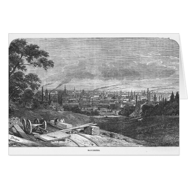 View of Manchester, engraved by T.Gustyne (Front Horizontal)