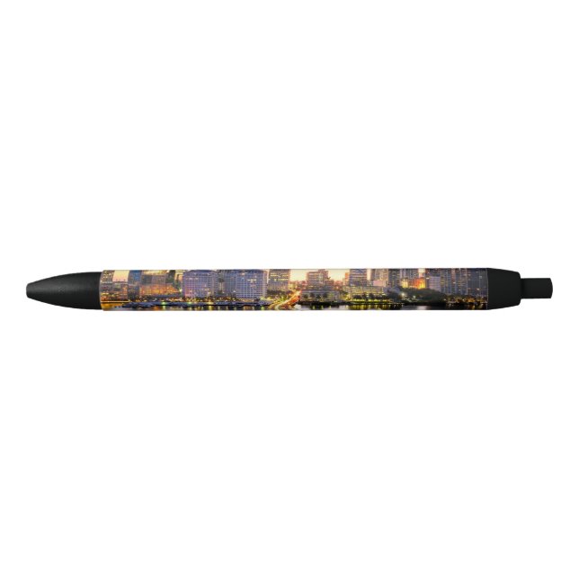 View of Mandarin Oriental Miami with reflection Black Ink Pen (Front)