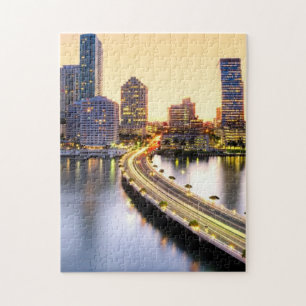 View of Mandarin Oriental Miami with reflection Jigsaw Puzzle