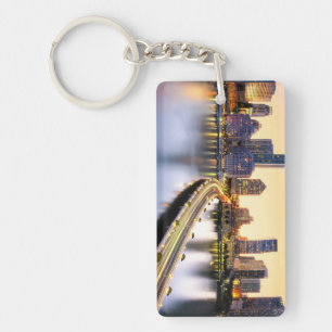 View of Mandarin Oriental Miami with reflection Key Ring