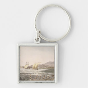 View of Manila, Philippines, 1826 Key Ring