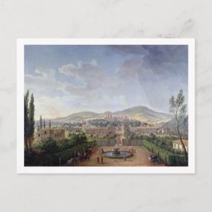 View of Marino, 1719 (oil on canvas) Postcard