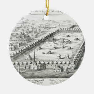 View of Mecca, from 'Entwurf einer historischen Ar Ceramic Ornament