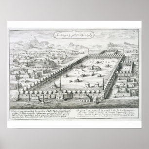 View of Mecca, from 'Entwurf einer historischen Ar Poster