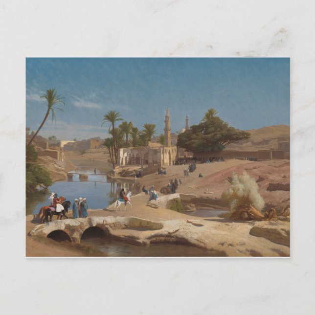 View of Medinet El-Fayoum Postcard (Front)