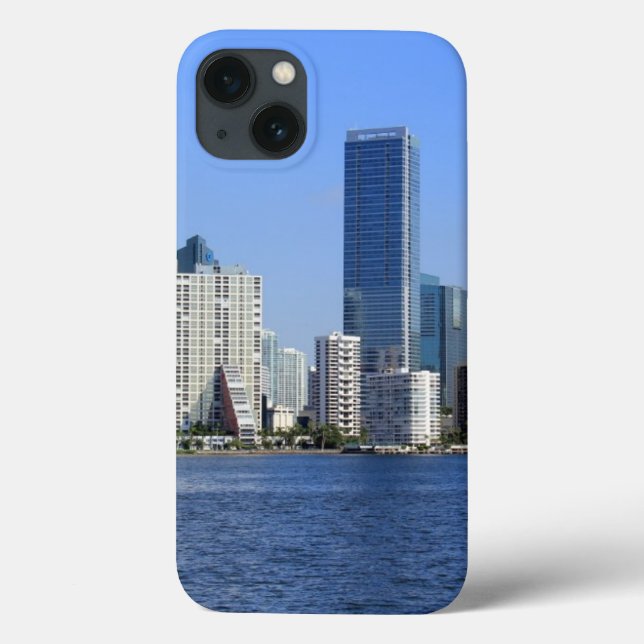 View of Miami Skyline Case-Mate iPhone Case (Back)