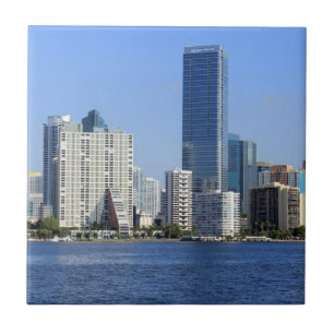 View of Miami Skyline Tile